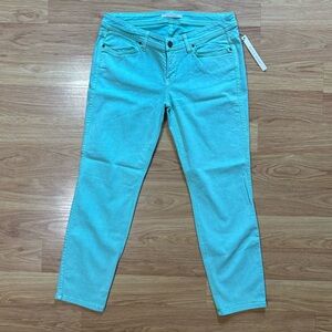 Rich & Skinny Mint Green Cropped Stretch Skinny Jeans